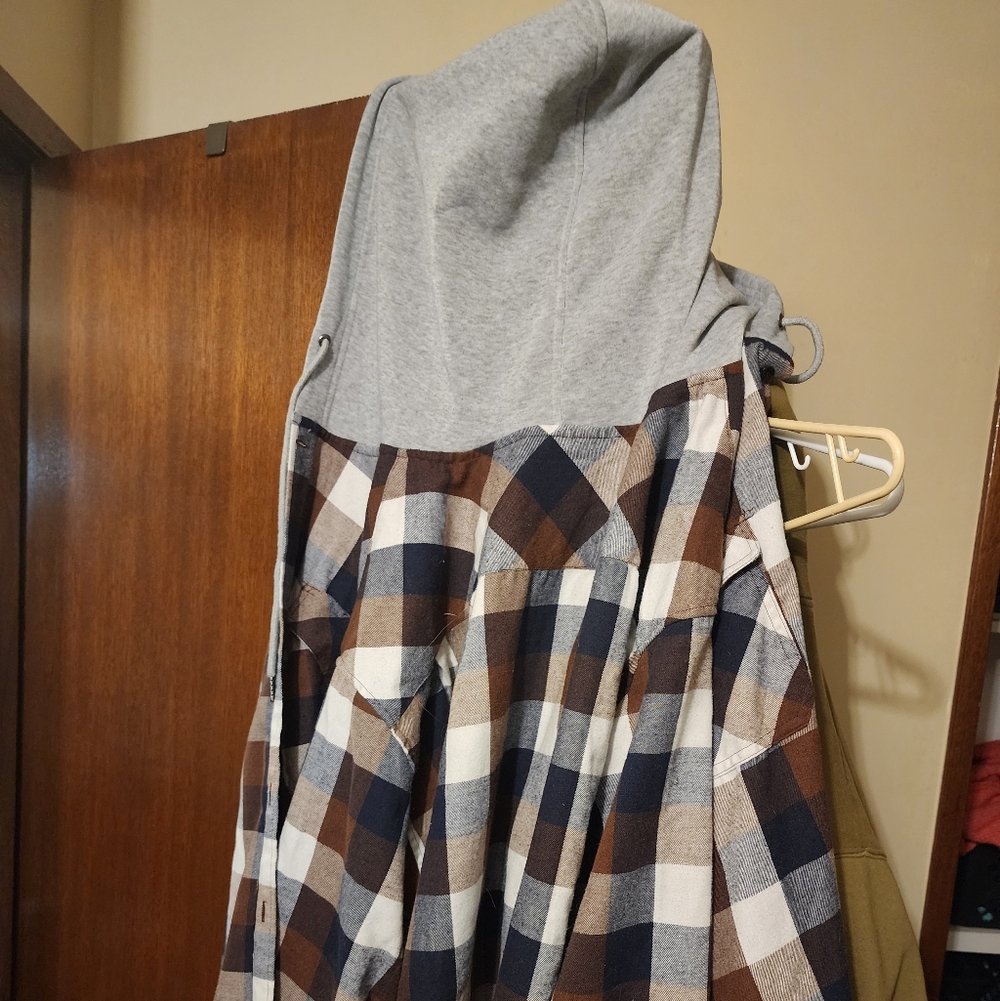 Mens Hooded Shirt 3XL